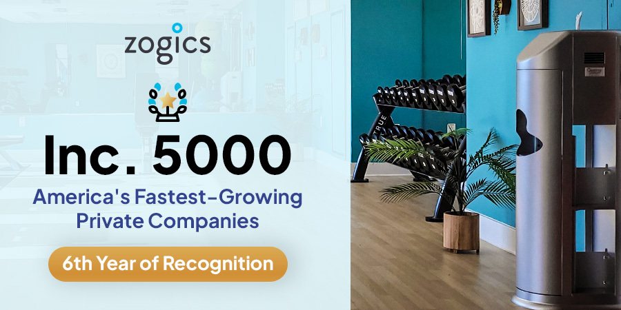 Zogics lands on the Inc. 5000 list for the sixth time